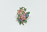 Pink or Blue Floral Butterfly Charms