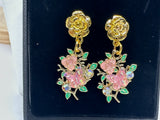 Pink or Blue Floral Butterfly Charms