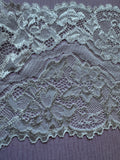 Bright White Floral Satin Rose Stretch Lace Trim 5-7/8 inch(150mm) Wide – Bridal, Sewing & Journaling Craft Lace UK