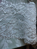 Bright White Floral Satin Rose Stretch Lace Trim 5-7/8 inch(150mm) Wide – Bridal, Sewing & Journaling Craft Lace UK