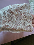 Bright White Floral Satin Rose Stretch Lace Trim 5-7/8 inch(150mm) Wide – Bridal, Sewing & Journaling Craft Lace UK