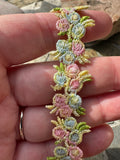 Pastel Floral Lace Trim 20mm width