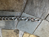 Stainless Steel Bracelet 23cm(9") long, Chain Size: 7mm