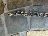 Stainless Steel Bracelet 23cm(9") long, Chain Size: 7mm