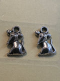 Silver Mouse,  Rat Charms
