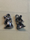 Silver Mouse,  Rat Charms