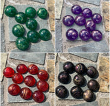 12mm Mica Powder Resin Cabochons