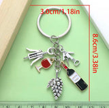 Wine Lover’s Keyring – Unique Gift for Wine Enthusiasts