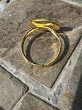 9ct Gold Plated 14mm Cabochon Ring