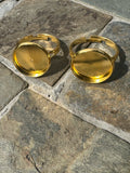 9ct Gold Plated 14mm Cabochon Ring
