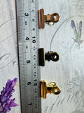 Small Bulldog Clips in Silver, Gold and Bronze