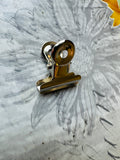 Small Bulldog Clips in Silver, Gold and Bronze