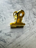 Small Bulldog Clips in Silver, Gold and Bronze
