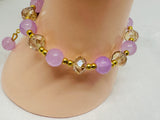 beaded bracelet with butterfly charm 