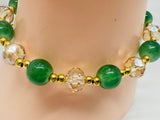 beaded bracelet with butterfly charm 