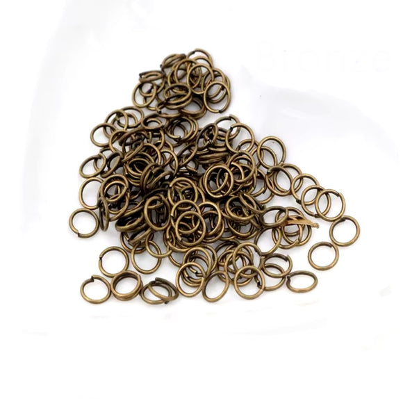 5mm or 6mm Bronze Jump Rings