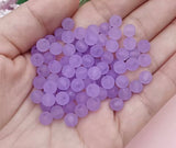 Lilac Frosted 6mm Glass Beads