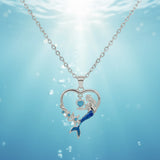 mermaid pendant necklace uk