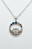 crystal flower necklace