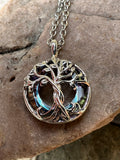 Tree of Life Pendant Necklace – Abalone Style