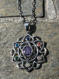 Chakra Pendant Necklace – Seven Chakra Crystals