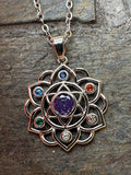 Chakra Pendant Necklace – Seven Chakra Crystals