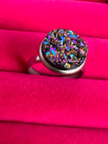 Druzy Jewellery Collection - Metallic Purple and Bronze  - FREE POSTAGE