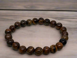 Natural Tigers Eye 8mm Beads