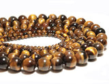 Natural Tigers Eye 8mm Beads