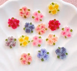 Resin Flower Flatbacks 11mm