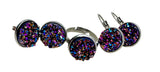 Druzy Jewellery Collection - Metallic Purple and Bronze  - FREE POSTAGE