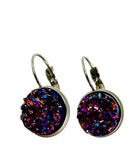 Druzy Jewellery Collection - Metallic Purple and Bronze  - FREE POSTAGE