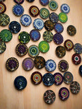 12mm Glass Multi Colour Cabochons