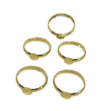 9ct Gold Plated 6mm Ring Pad