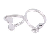 Stainless Steel Double Bezel Ring Setting 6mm