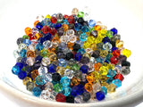 4mm Mixed Czech Glass Bicone Beads