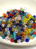 4mm Mixed Czech Glass Bicone Beads