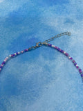 Glass Seed Bead Choker Necklace 