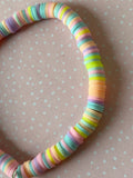 Polymer Clay Heishi Bead Stretchy Bracelet FREE UK POSTAGE