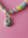 Polymer Clay Heishi Bead Stretchy Bracelet FREE UK POSTAGE