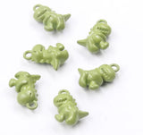 Metal Enamel Dinosaur Charms