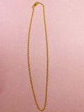 Gold Plated Necklace Chain, 18inch