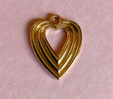 Gold Plated Heart Pendant