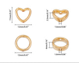 Pack of 20 Light Gold Bead Frames