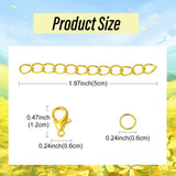 Silver or Gold 50mm Extension Chains for Bracelets and Necklaces