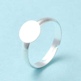 Sterling Silver Plated 8mm Ring Pad