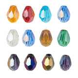 Small Electroplate Teardrop Glass Beads | UK Bead Shop