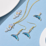 Set of 4 Mermaid and Whale Tail Enamel Charms | UK Craft Store