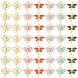 Pack of 10 Dragonfly Enamel Charms - Mixed Colours