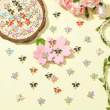 Pack of 10 Dragonfly Enamel Charms - Mixed Colours